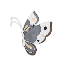 Брошь Бабочка XZ0178.2 BW/S Shadore