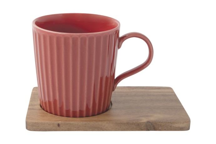 Набор из 2-х кружек Время отдыха, красная и серая, 0,38 л. Easy Life