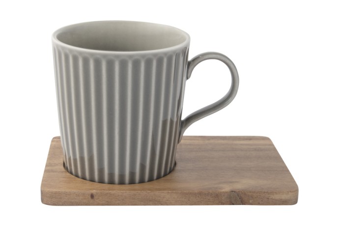 Набор из 2-х кружек Время отдыха, красная и серая, 0,38 л. Easy Life