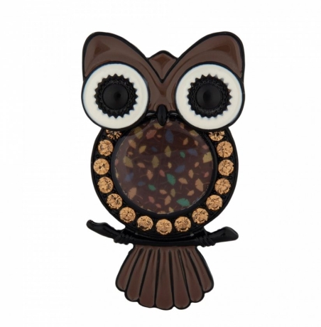 Брошь Сова XZ0108.15 BR/BW Shadore