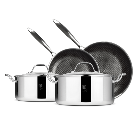 Набор посуды 6 предметов, серебристый-черный, Eternal Berlinger Haus