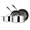 Набор посуды 6 предметов, серебристый-черный, Eternal Berlinger Haus