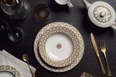 Тарелка закусочная Deco, 19,5 см. бежевая, Pozzi Milano 1876