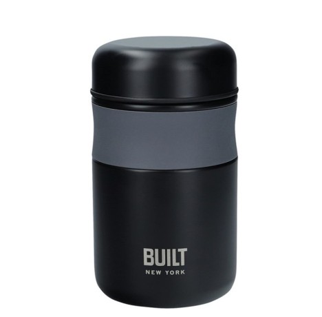 Термос для еды Built, 0.49 л, черный, Kitchen Craft
