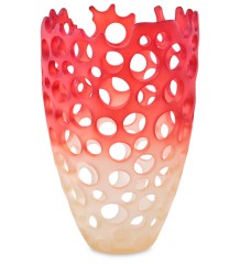 BMB- 71 Ваза &quot;Перфора Красный Омбре&quot; малый