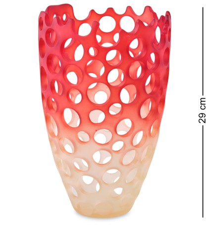 BMB- 71 Ваза "Перфора Красный Омбре" малый
