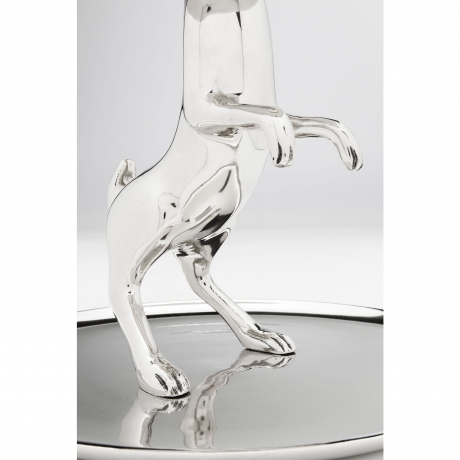 Этажерка декоративная Bunny, коллекция "Банни" 34*44*34, Алюминий, Серебряный