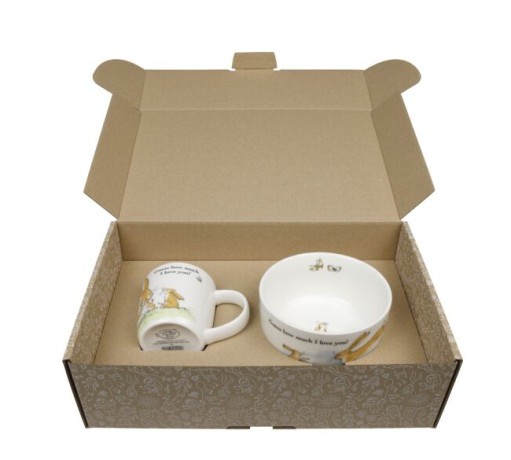 Набор детской посуды "Угадай, как сильно я тебя люблю" Koenitz