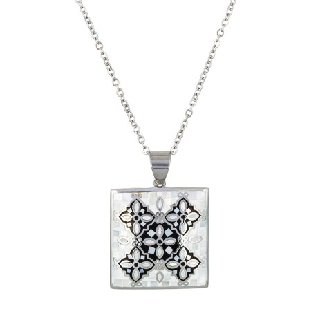 Колье ENAMEL BLACK Fiore Luna