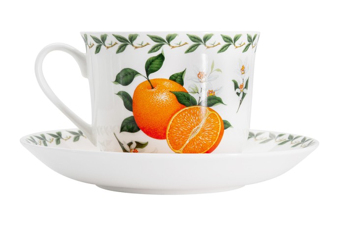 Чашка с блюдцем Апельсин, 480 мл. Maxwell & Williams