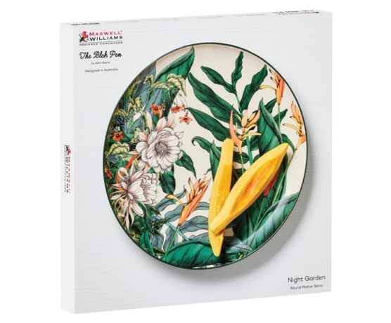 Блюдо круглое Ночной сад, 36 см. Maxwell & Williams
