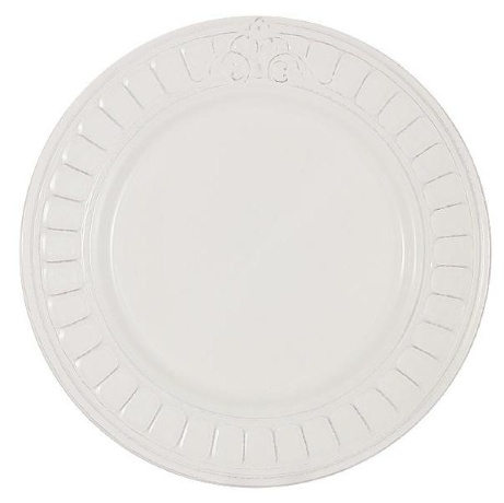 Тарелка обеденная Venice, 27,5 см. белая Matceramica