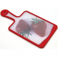 Кухонная доска FLUTTO, 35x18 см. красный, Microban