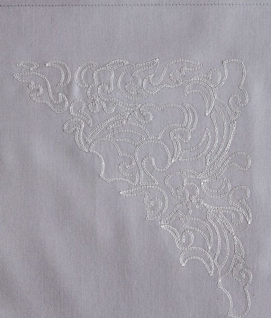 Комплект постельного белья "CASTELLO", сатин, 200х220+240x260+2(50х70) см. серый