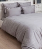 Комплект постельного белья "CASTELLO", сатин, 200х220+240x260+2(50х70) см. серый