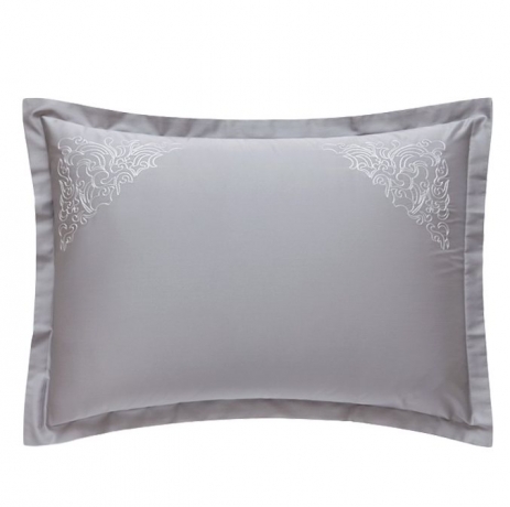 Комплект постельного белья "CASTELLO", сатин, 200х220+240x260+2(50х70) см. серый