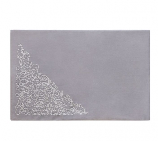 Комплект постельного белья "CASTELLO", сатин, 200х220+240x260+2(50х70) см. серый