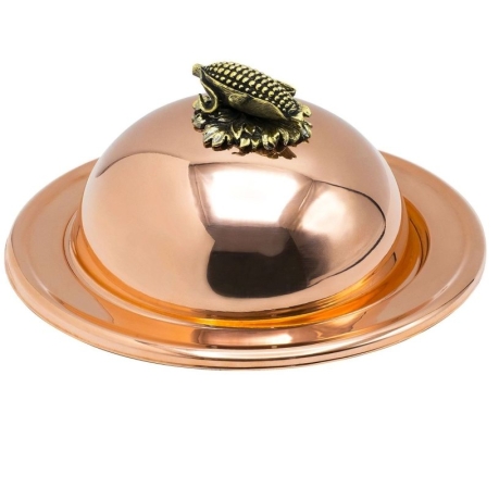 Масленка "Кукуруза" медная с черн. 