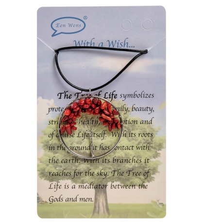 NP-02/6 Кулон с камнями "Коралл"