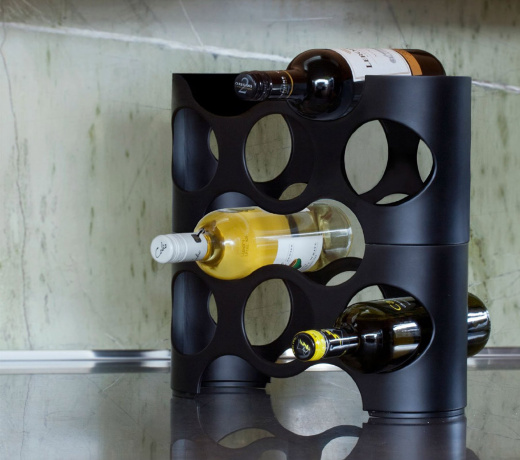 Подставка для винных бутылок Napa черная