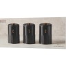 Набор банок для сыпучих продуктов Astor, чёрные, 1,45 л. 3 шт. Maxwell & Williams