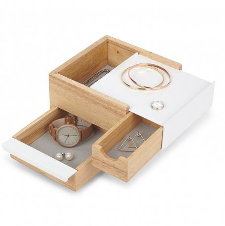 Шкатулка для украшений Stowit Mini белая, Umbra