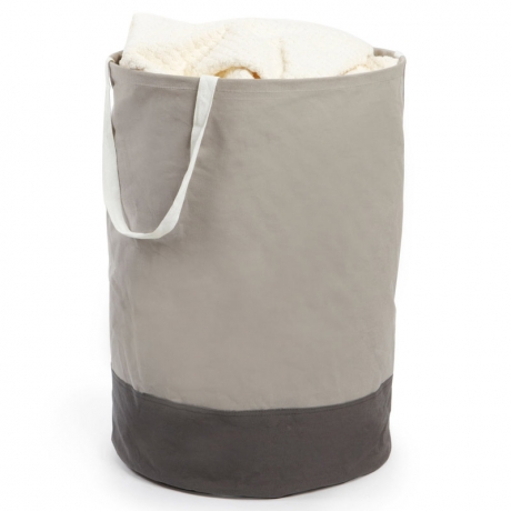 Корзина для белья Crunch большая, серая, Umbra