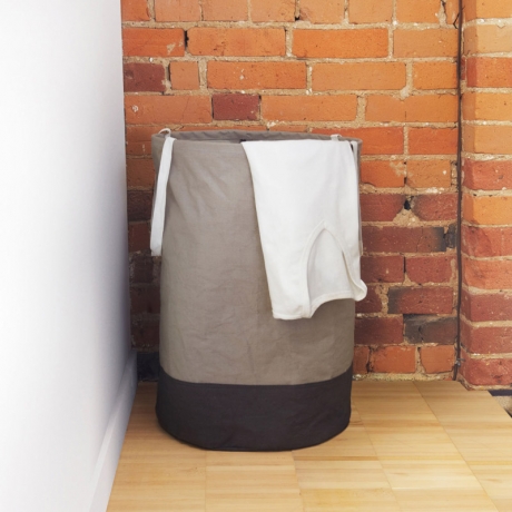 Корзина для белья Crunch большая, серая, Umbra