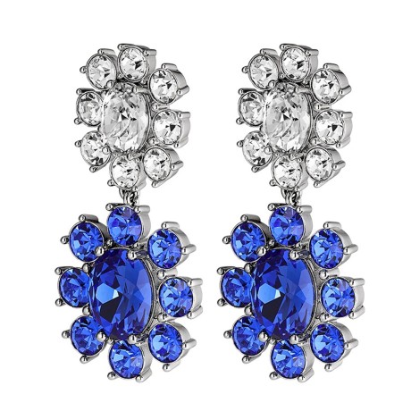 Серьги LINA SS SAPPHIRE/CRYSTAL