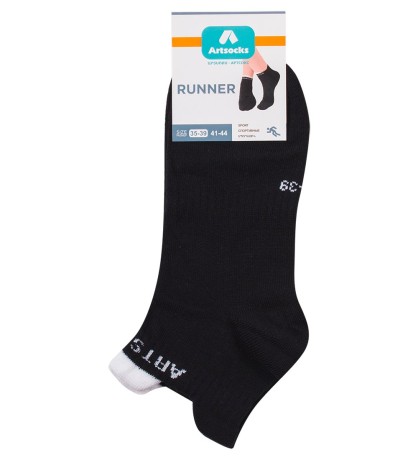 Носки спортивные Runner ASS-0006 35-39 черный (Artsocks)