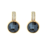 Серьги pearl black agate A3091.4 BW/G Possebon