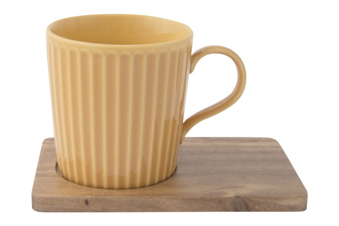 Набор из 2-х кружек Время отдыха, синяя и жёлтая, 0,38 л. Easy Life