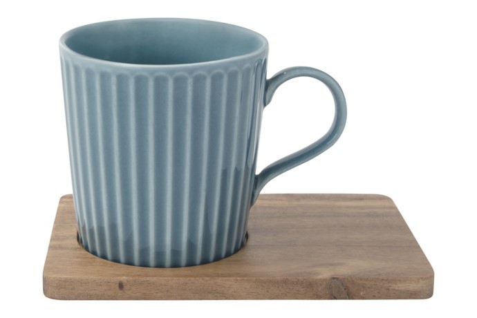 Набор из 2-х кружек Время отдыха, синяя и жёлтая, 0,38 л. Easy Life