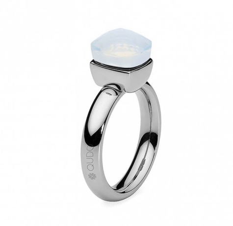 Кольцо Firenze White Delite 18 мм 611793 BW/S Qudo