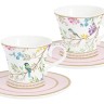 Набор чашек с блюдцами Пение птиц, 0,08 л, 2 шт. Easy Life