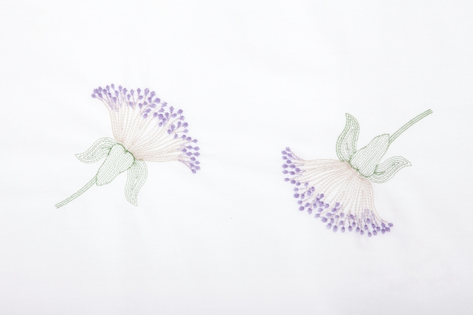 Комплект постельного белья "GARDENIA" BOVI перкаль, белый, евро