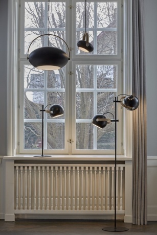 Светильник подвесной D.C, O26, черный/дуб, Halo Design