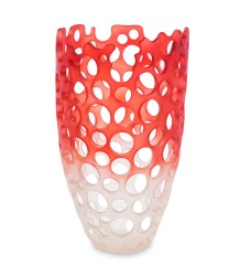BMB- 72 Ваза "Перфора Красный Омбре" большой
