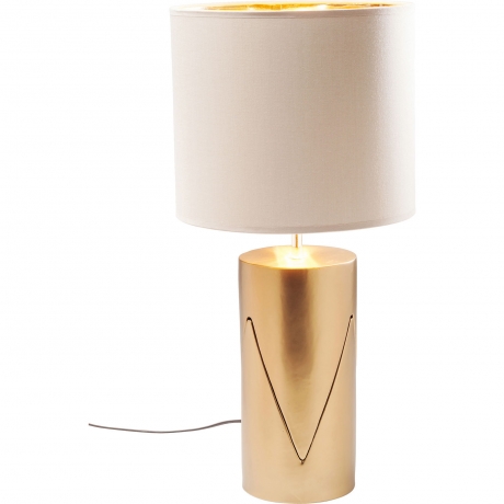 Лампа настольная Connection, коллекция "Связь" 30*62,5*30, Доломит, Полиэстер, Хлопок, Бежевый