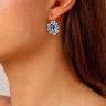 Серьги VALENTINA SS LIGHT BLUE / CRYSTAL Dyrberg Kern