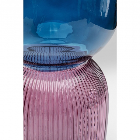 Ваза Marvel, 17х40х17 см. Стекло, Синий, Фиолетовый