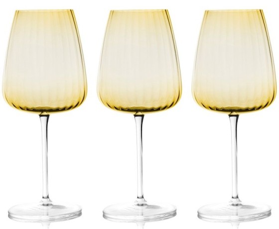 Набор бокалов для вина Opium, янтарный, 0,55 л. 6 шт. Le Stelle