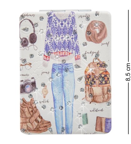 WW-101/1 Зеркало прямоугольное со стразами "Стильная штучка"