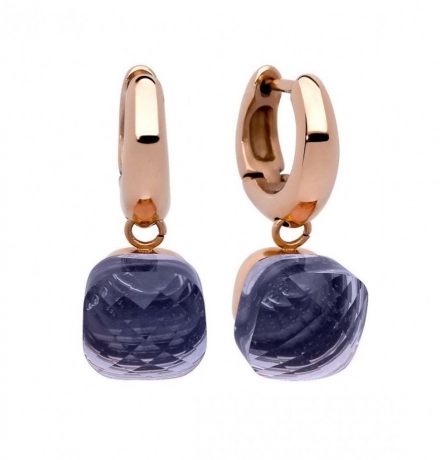 Серьги Firenze tanzanite 300119 V/RG Qudo