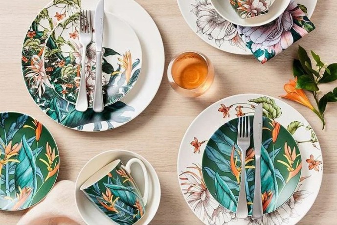 Блюдо овальное Ночной сад, 35х19 см. Maxwell & Williams