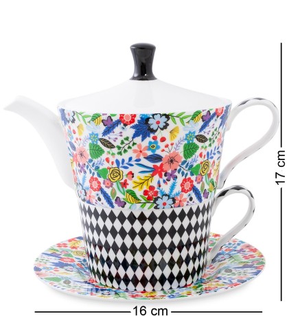 SL-21 Чайный набор "Цветочный модерн" (Stechcol)