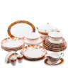 JK-219 Столовый сервиз 27 пр. на 6 перс. "Риомаджоре" (Riomaggiore Pavone)