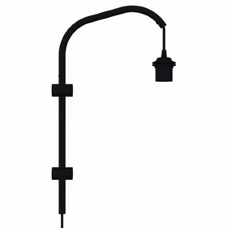 Основание для бра Мини Willow Mini wall hanger black, 29,8х50,1 см.. Umage