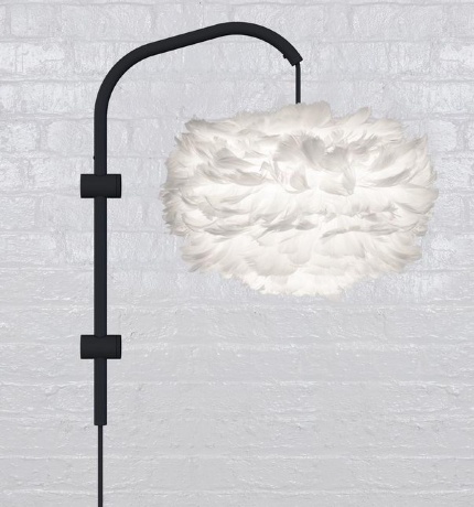 Основание для бра Мини Willow Mini wall hanger black, 29,8х50,1 см.. Umage