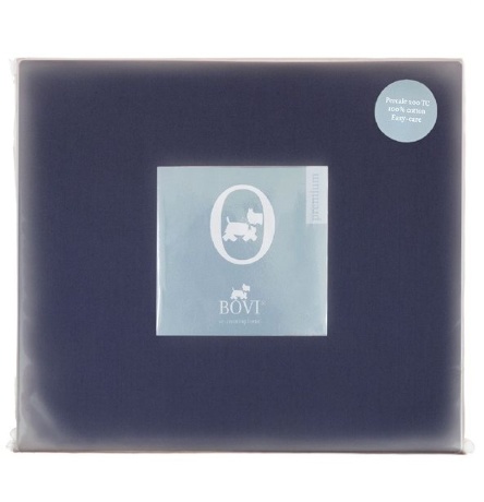 Простыня прямая (PB), перкаль, 220x240см. синий, BOVI